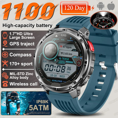 T-Rex3 Pro 1100mAh Battery Smart Watch