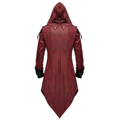 Men's Medieval Hooded Assassin Jacket & Surcoat Costume