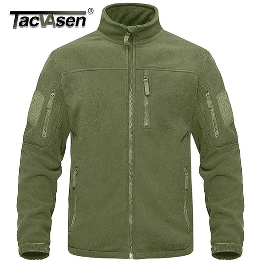 TACVASEN Men's Full-Zip Thermal Fleece Outdoor Jacket