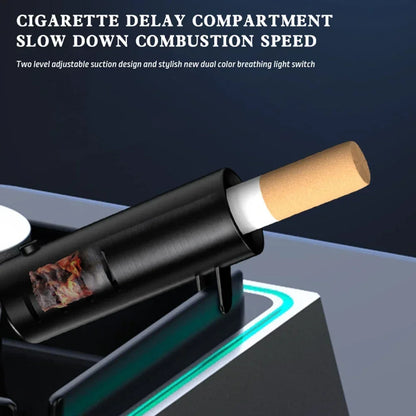 Smart Air Purifier Ashtray with Atmosphere Light and Odor Filter