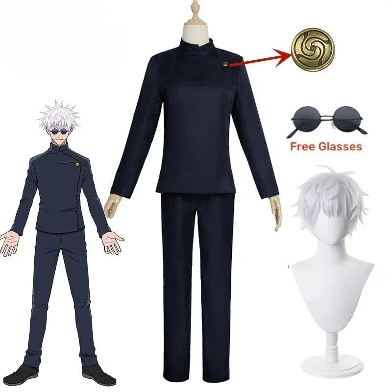 Jujutsu Kaisen Gojo Satoru High School Uniform Cosplay Set