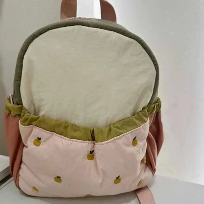 Cute Apple Print Lightweight Backpacks
