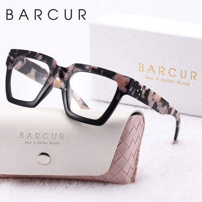 Square Thick-Frame PC Reading Glasses with Case