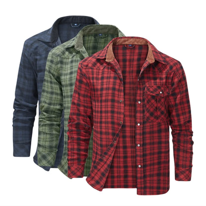 Flannel Long Sleeve Plaid Shirt