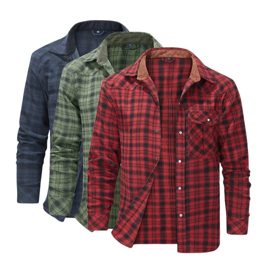 Flannel Long Sleeve Plaid Shirt