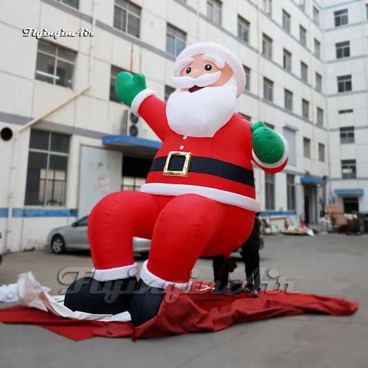 16FT Giant Inflatable Santa Claus with LED Lights - Outdoor Christmas Decor