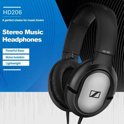 Sennheiser HD 206 3.5mm Over Ear Wired Headphones