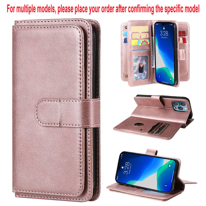 Samsung Leather Storage Compartment Flip Card Slot Wallet Case