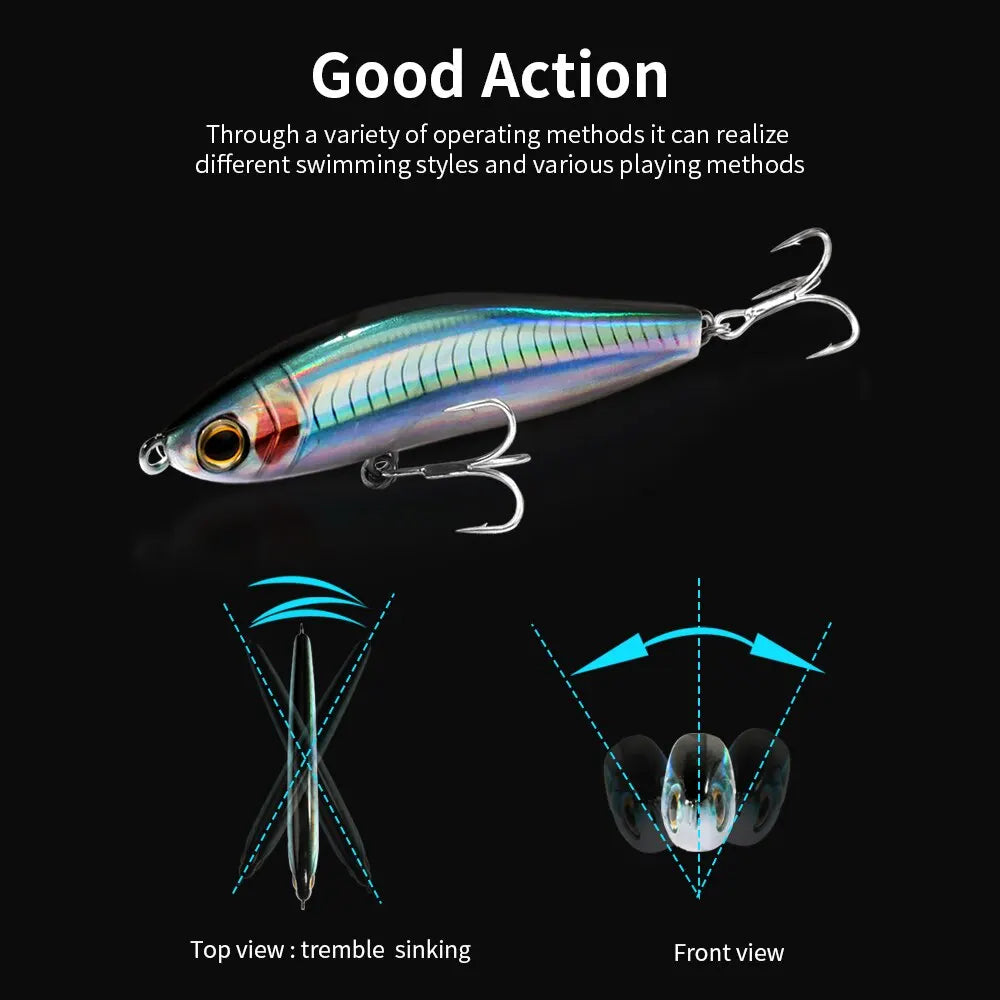 Sinking Pencil 2PC 24g Wobbler Fishing Lure