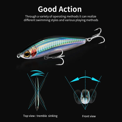 Sinking Pencil 2PC 24g Wobbler Fishing Lure