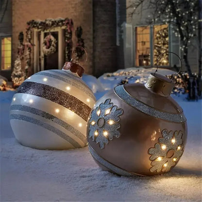 60CM Giant Outdoor Inflatable Christmas Ball Ornament