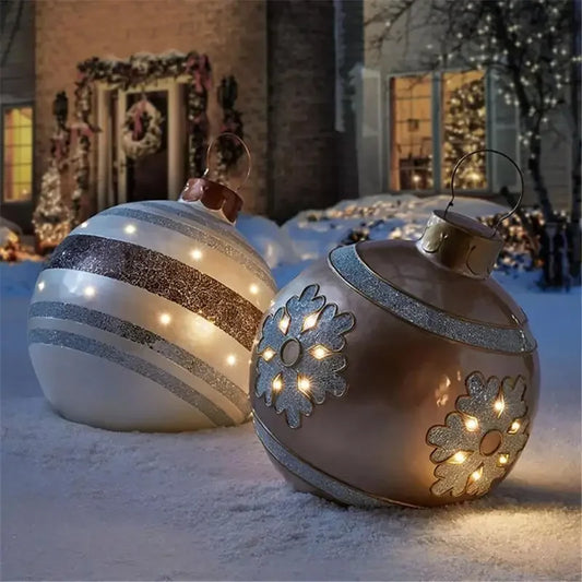 60CM Giant Outdoor Inflatable Christmas Ball Ornament