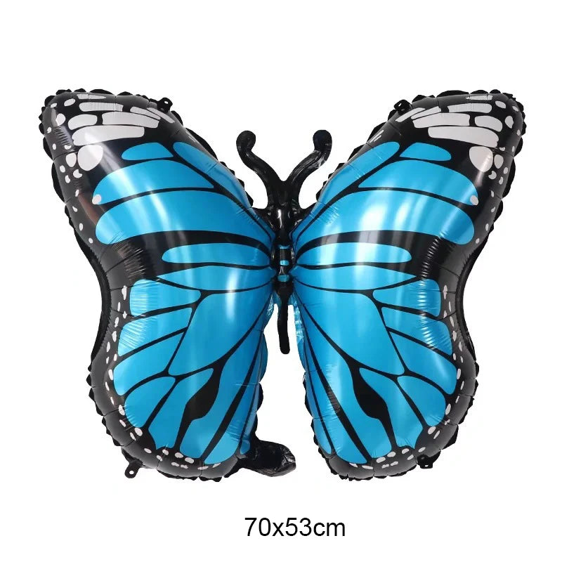 Large Butterfly Aluminum Foil Balloon - Party Decor & Photo Prop