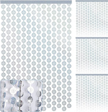 Disco Party Decorations Silver Foil Fringe Curtains