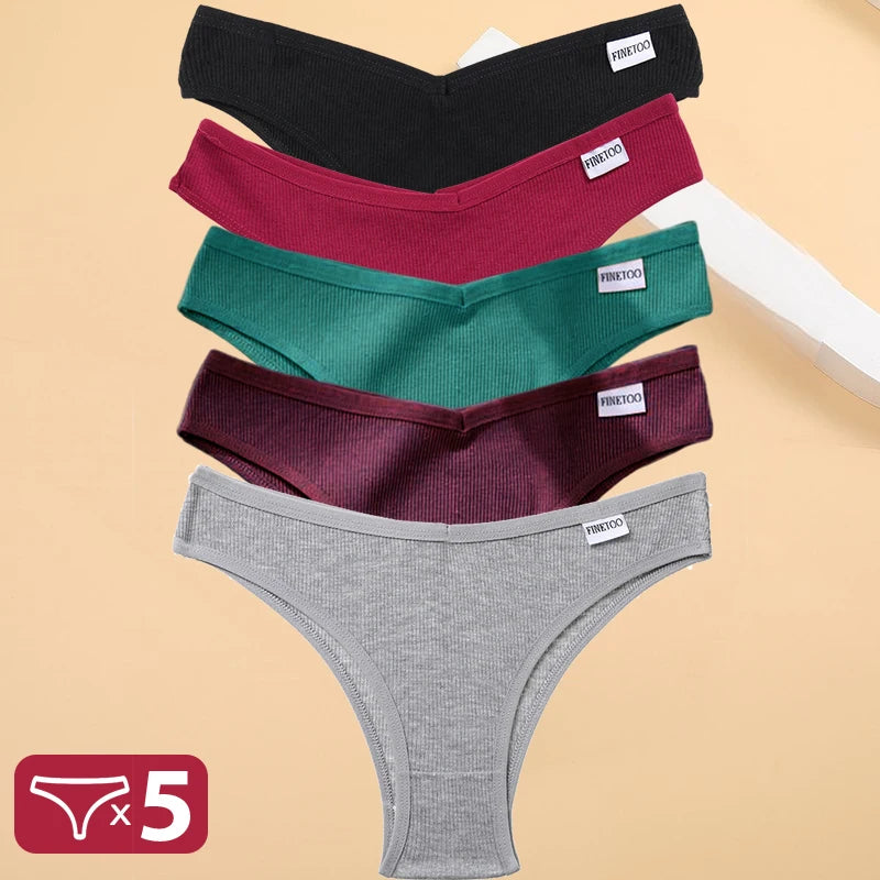 5PCS Cotton Thongs