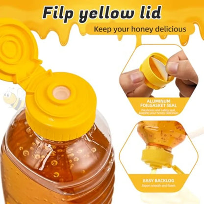24 Pack 16oz Honey Squeeze Bottles With Leak Proof Flip-Top Cap