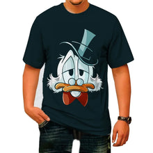 Funny Duck Cartoon Printed Cotton T-shirt