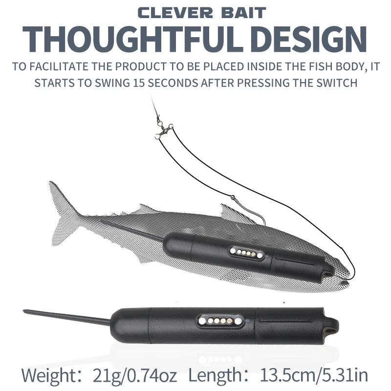 Akeo Electronic Auto-Swimming Fishing Lure – USB Rechargeable Smart Bait