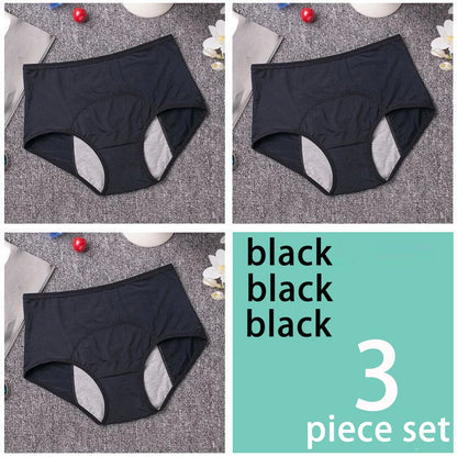 Women's Plus Size Period Underwear, Leak-Proof Menstrual & Postpartum Briefs (2, 3, or 5 Pack)