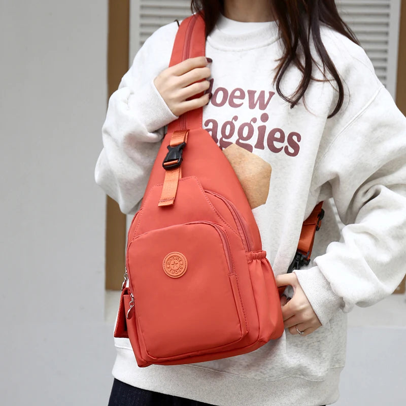Large Capacity Nylon Crossbody Bag