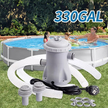1SET Pool Filter 330 GPH Paddling Pool Electric Water Pump