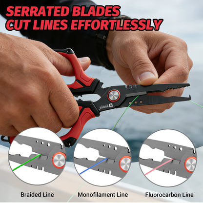 Booms Fishing H07 16cm Stainless Steel Split Ring Pliers & Hook Remover