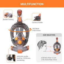 SMACO Full Face Wide View Foldable Anti Fog Snorkel Mask