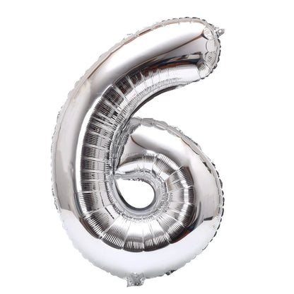 32inch Rainbow Gradient Number Foil Balloons
