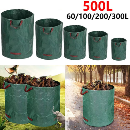 Reusable Heavy-Duty Garden Waste Bag – Waterproof Foldable Yard Leaf & Trash Container
