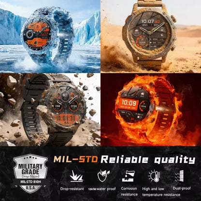Military Smart Watch 1000Mah Battery