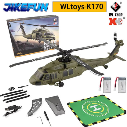 WLtoys K170 UH-60L Black Hawk 4CH Brushless RC Helicopter
