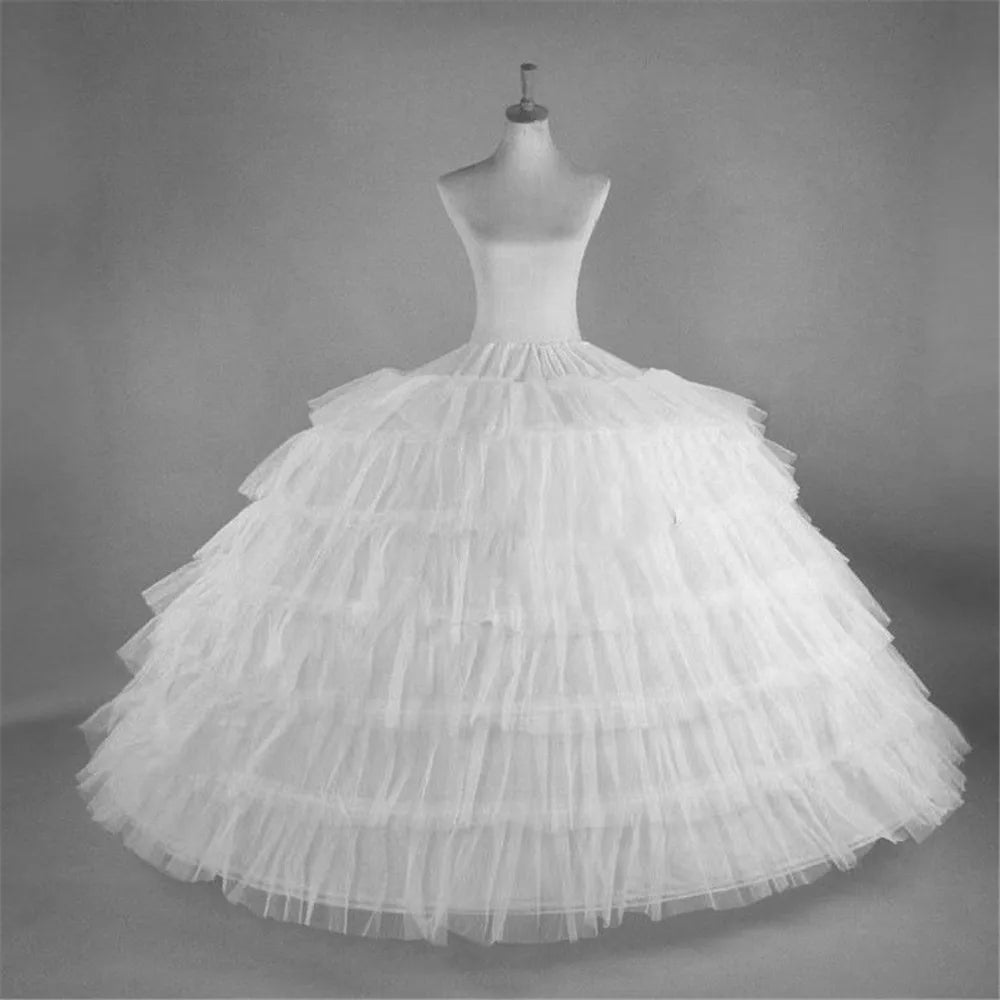 Full White Hoop Petticoat Underskirt Slip for Wedding & Quinceañera Gowns