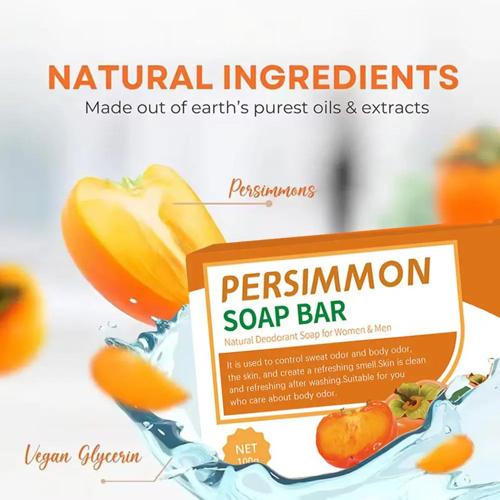 Handmade Persimmon Deodorizing Body Soap Bar (100g)