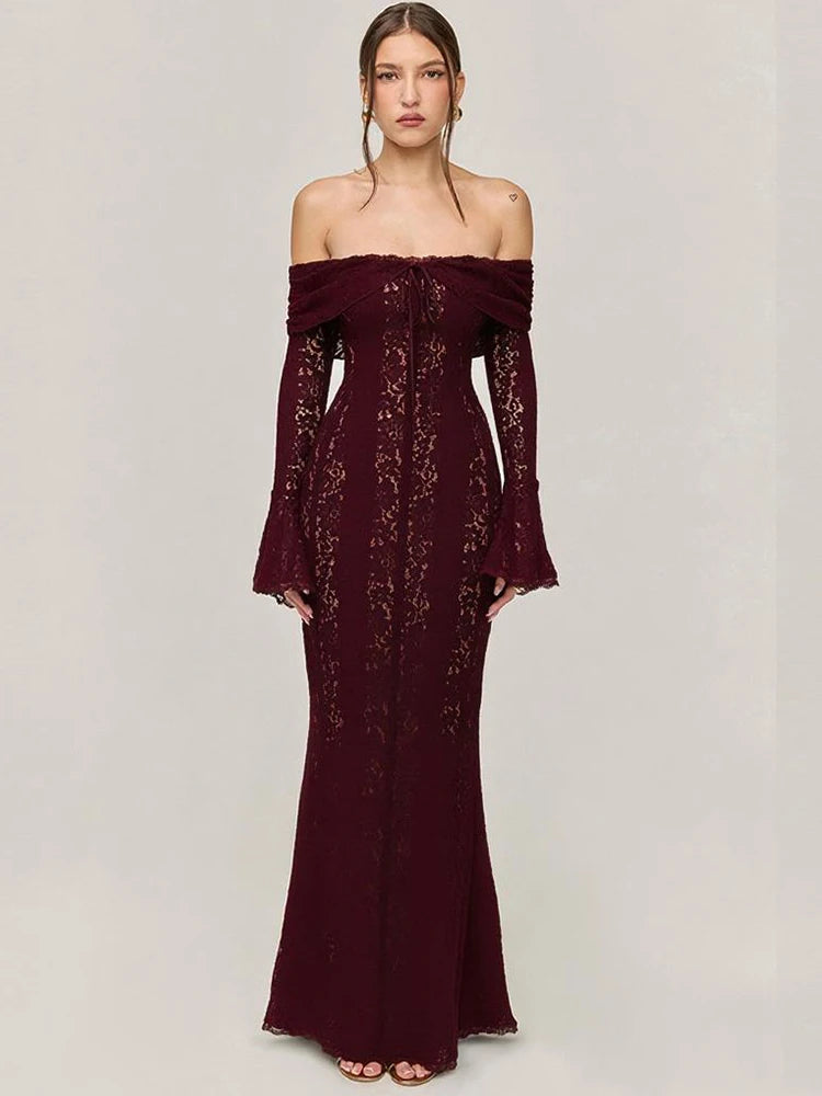 Suninheart Elegant Lace Bodycon Party Dress - Sleeveless V-Neck Evening & Event Midi/Maxi Gown