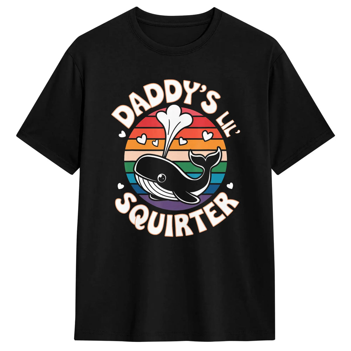 Funny Whale Graphic Cotton T-Shirt