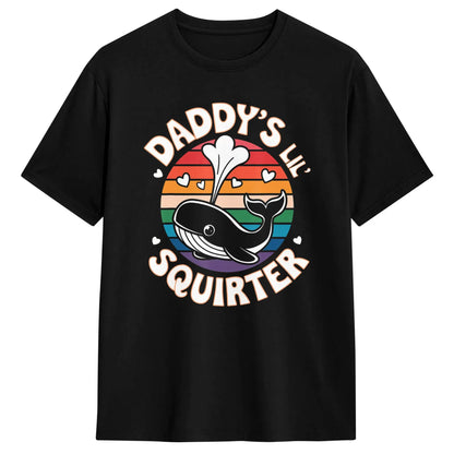 Funny Whale Graphic Cotton T-Shirt