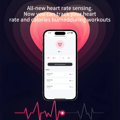 Bluetooth Noise Cancelling Wireless Earphones with Heart Rate Monitoring