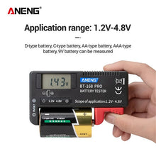 Portable Digital Battery Capacity Tester Multiple Size Battery Analyzer