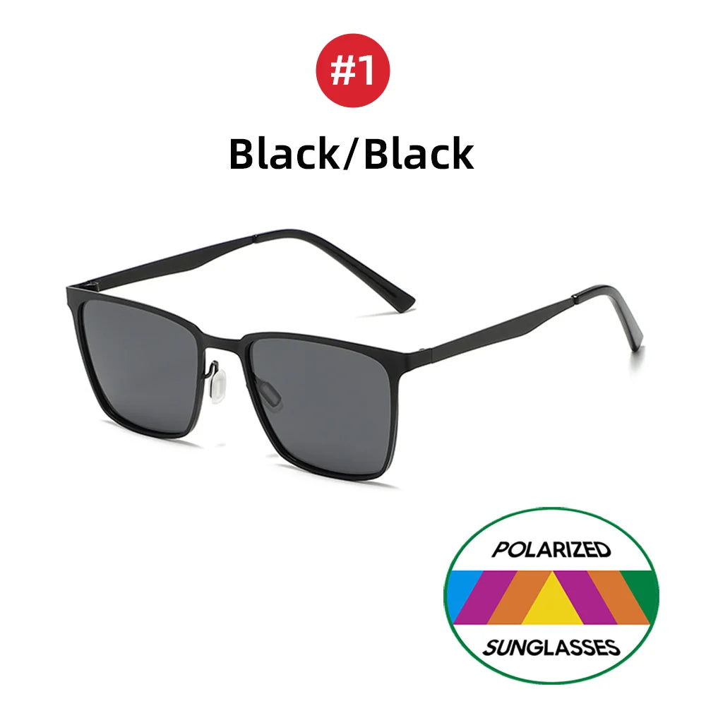 Classic Rectangle Polarized Sunglasses