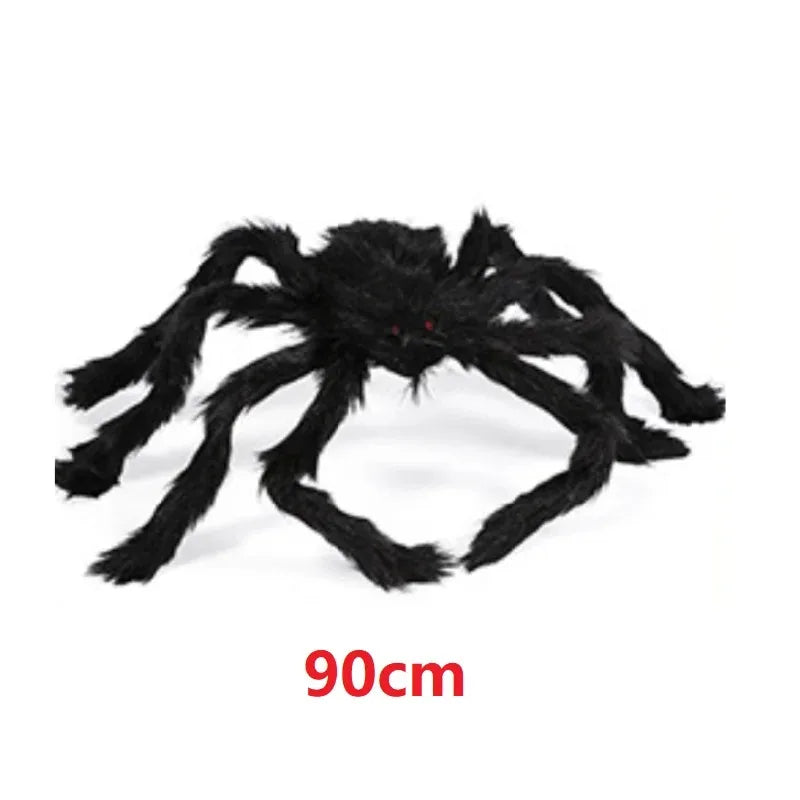 Giant Halloween Spider & Web Outdoor Decoration Set