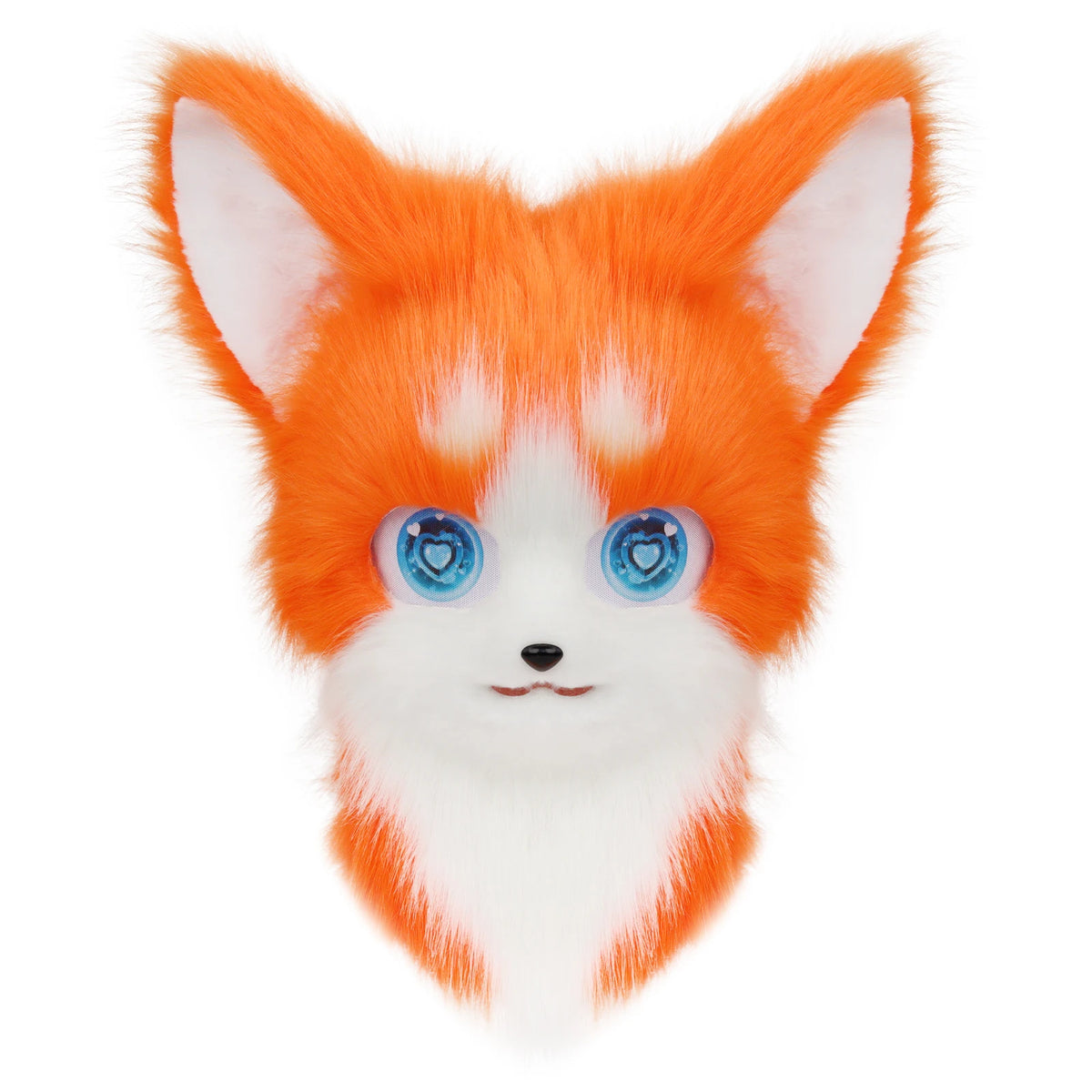 Animal Furry Fursuit Head Mask - Plush Cat & Fox Cosplay Prop