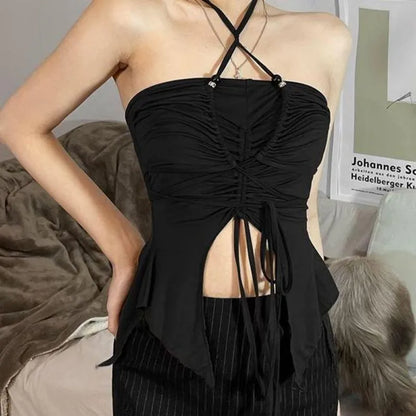 Slim Fit Off Shoulder Sleeveless Cami Top