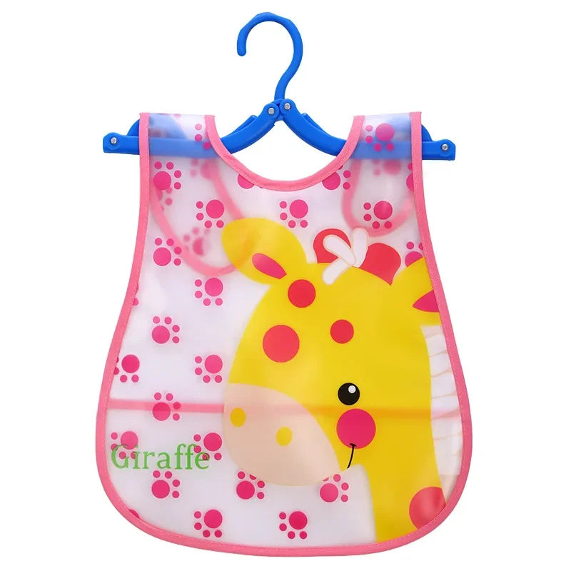 Cartoon Pattern Waterproof Feeding Bibs