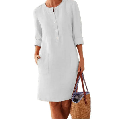 Women's Relaxed Fit Cotton Linen Tunic