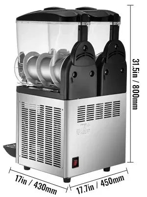 Sihao Commercial 15L Double Tank Margarita Machine