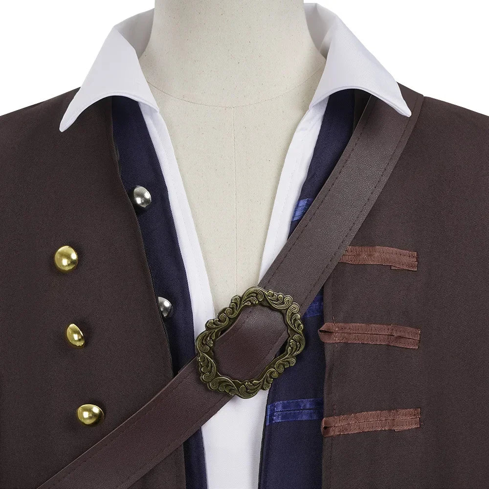 Men's Pirates of the Caribbean Captain Jack Sparrow Cosplay Costume