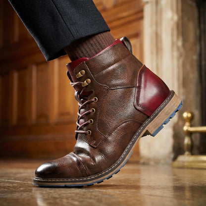 Men’s Retro Leather Ankle Chelsea Boots