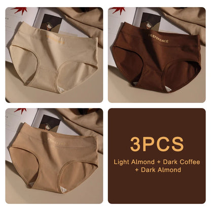 3PCS Seamless Soft Cotton Briefs