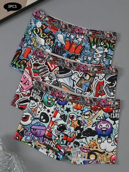 Men's Classic Checkered Loose-Fit Cotton Boxer Shorts