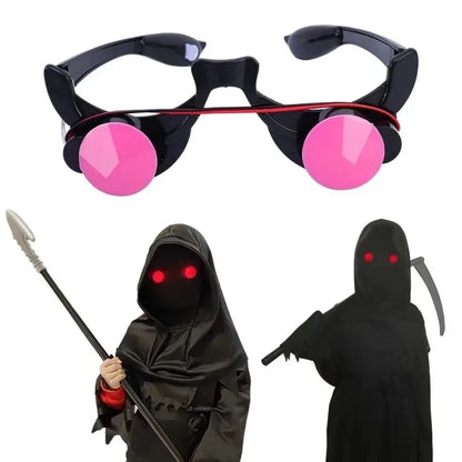 Halloween Red Eye Scary Luminous Glasses